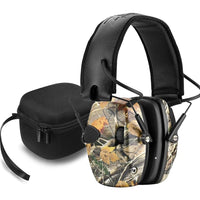 ZOHAN Electronic Earmuffs Active Noise Reduction NNR22dB Headphone Ear Defender Slim Hunting Headset Safety Ear Covers with case