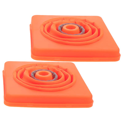 2Pcs Collapsible Cones Reflective Traffic Safety Cone Multi Purpose Emergency Road Cones For School Foldable Warning Barrier