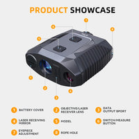 Bingm 4000M Handheld Range Finder LCD Display  Distance Meter Golf Laser Rangefinder for Outdoor Sport Hunting