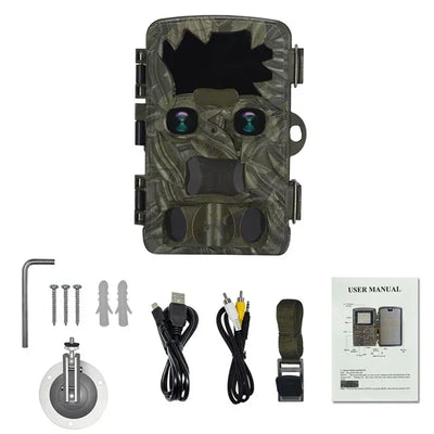 H8201 2.4inch Hunting Camera 20MP 4K HD recording night vision IP66Waterproof Trail Camera Trigger Night Vision Tracking Hunting