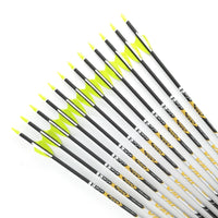 Archery Spine 350 400 450 500 600 700 800 900 Carbon Arrows Shaft for Compound Recurve Bow Longbow Hunting Targets