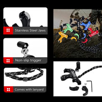 Archery Bow Release Aids 3 Fingers Compound Bow Release Aids Aluminum Alloy Thumb Release for Compound Bow Accessory