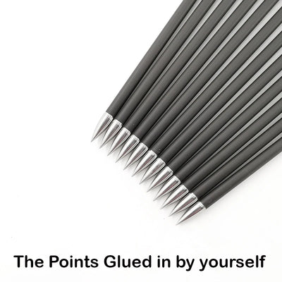 Archery Spine 350 400 450 500 600 700 800 900 Carbon Arrows Shaft for Compound Recurve Bow Longbow Hunting Targets