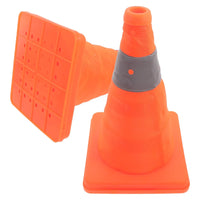 2Pcs Collapsible Cones Reflective Traffic Safety Cone Multi Purpose Emergency Road Cones For School Foldable Warning Barrier