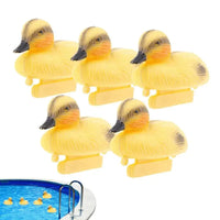 5pcs Floating Duck Fish Pond Ornament Plastic Ducklings Decoy Mallard For Garden Yard Lawn Decoration For Lake Pond Park Pool