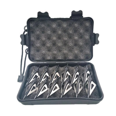 Points Tips 12pcs Broadheads 100 Grain for Crossbow- 12pcs