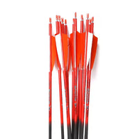 ACCMOS ID6.2mm Pure Carbon Arrows Shaft Spine 300 340 400 500 600 700 800 Natural 4in Feather for Archery Bow Hunting Shooting