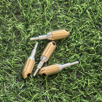 12Pcs Gold Whistle Broadhead 100gn-130grain Archery Arrowheads Point Screw Thread Hunting Arrow Tips Accessories