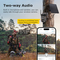 LS VISION 60X Zoom Trail Cameras Solar Dual Screen View Live 4G SIM/WIFI Camera Outdoor with Motion Activated Color Night Vision