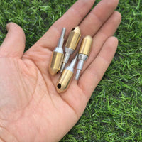 12Pcs Gold Whistle Broadhead 100gn-130grain Archery Arrowheads Point Screw Thread Hunting Arrow Tips Accessories