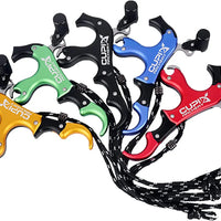 Archery Bow Release Aids 3 Fingers Compound Bow Release Aids Aluminum Alloy Thumb Release for Compound Bow Accessory