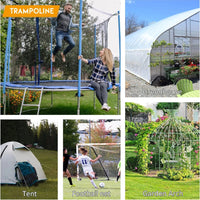 Heavy-Duty U-Shaped Wind Stakes, Galvanized Steel Ground Anchors, Trampoline Stakes, Heavy-Duty Trampoline Anchor Kits