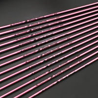 ACCMOS Carbon Arrow Pink Shaft Spine500/600/700/800/900/1000 ID4.2mm Spin Wing Vane Feather for Archery Outdoor Shooting Hunting