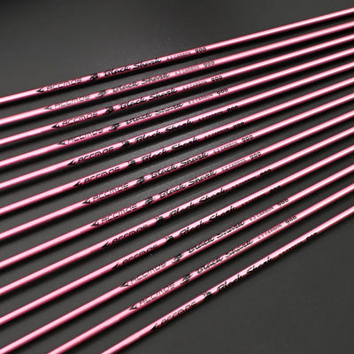 ACCMOS Carbon Arrow Pink Shaft Spine500/600/700/800/900/1000 ID4.2mm Spin Wing Vane Feather for Archery Outdoor Shooting Hunting