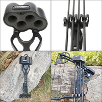 Archery Arrow Quiver Reinforced Nylon Quick Release Arrow Case Can Hold 4pcs Arrows for Outdoor Compound Bow Hunting Shooting