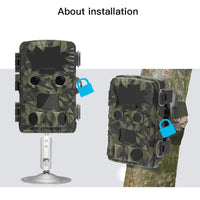 H8201 2.4inch Hunting Camera 20MP 4K HD recording night vision IP66Waterproof Trail Camera Trigger Night Vision Tracking Hunting