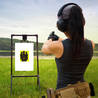 10Pcs 8in Round Digital Ring Can Be Attached to Shooting Practice Splash Target Stickers Shooting Target Training Supplies Stickers Fluorescent Color Labels (Can Be Used for Real Gun Practice and Air Gun Practice)