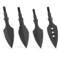 6x Hunting Arrowheads Steel Broadheads Bow Archery Shooting Target Arrow Points Screw In Point Bow Hunting 8/32 Standard Thread