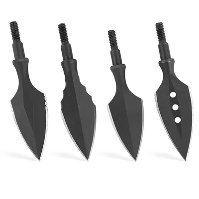 6x Hunting Arrowheads Steel Broadheads Bow Archery Shooting Target Arrow Points Screw In Point Bow Hunting 8/32 Standard Thread