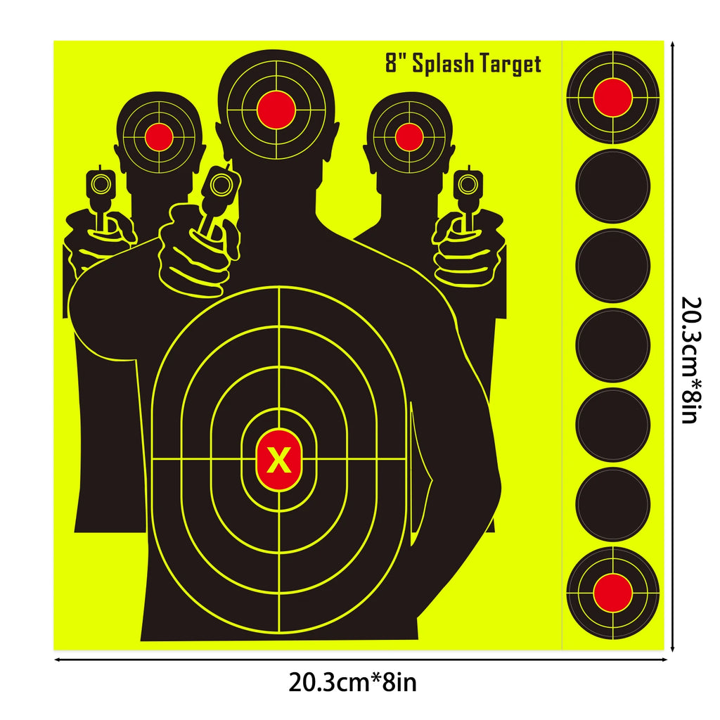 Target Ring File 10Pcs 8in Round Digital Ring Can Be Attached to Shooting Practice Spla ...